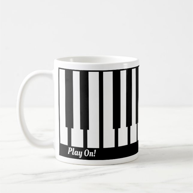 Mug Conception des touches de piano cool (Gauche)