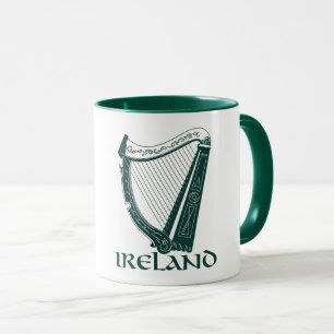 Mug Conception d'harpe de l'Irlande, harpe irlandaise
