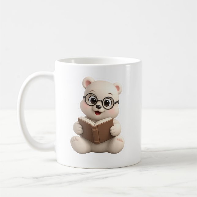 Mug Conception d'ours en peluche adorable et mignonne (Gauche)
