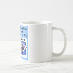 Mug conception en double de joueur de pont