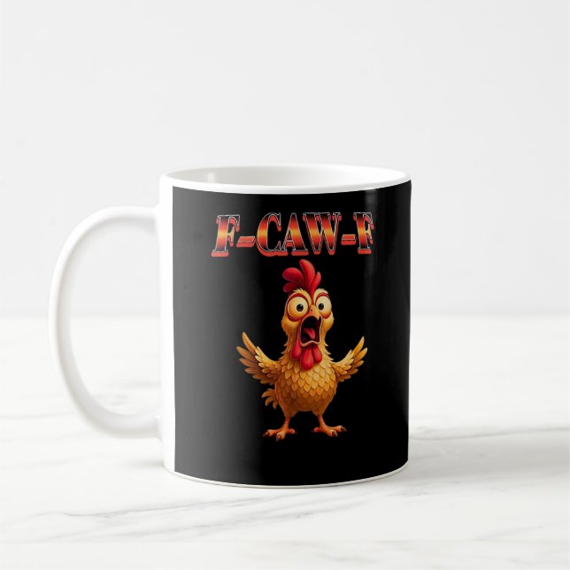 Mug Conception esthétique classique de poulet drôle F  (Gauche)