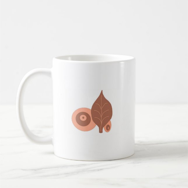 Mug Conception feuille Abstraite (Gauche)