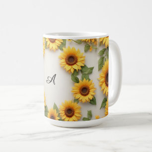 Mug Conception Florale Tournesol de Campagne