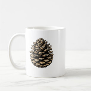 Mug Conception intemporelle du cône de pin - Embrasser