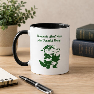 Mug Conception Littéraire Passionnée de Prose et Poési