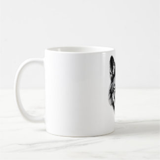 Mug Conception majestueuse de tête de loup Manqué