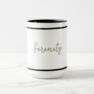 Mug Conception minimaliste Sérénité - Personnalisable