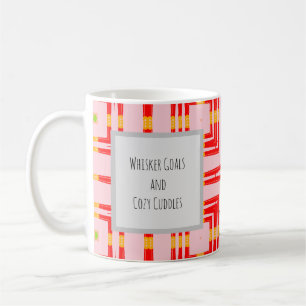 Mug Conception moderne de croix géométrique rouge et r