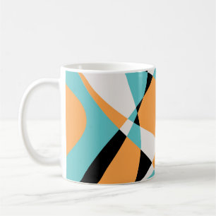 Mug Conception Motif sans faille Abstraite Waves