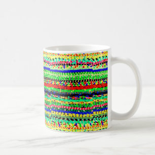 Mug Conception rayée colorée impressionnante d'abré