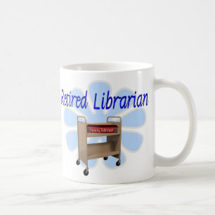 Mug conception retirée de chariot de livre de