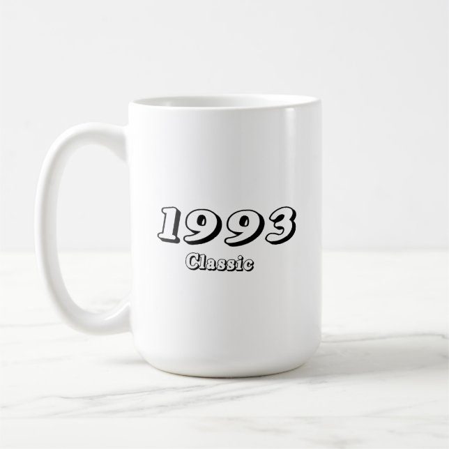 Mug Conception Rétro Classique Vintage 1993 (Gauche)