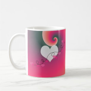 Mug Conception Romantique des Cordes du Cœur