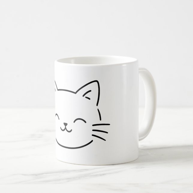 Mug Conception simple et esthétique de chaton (Devant droit)