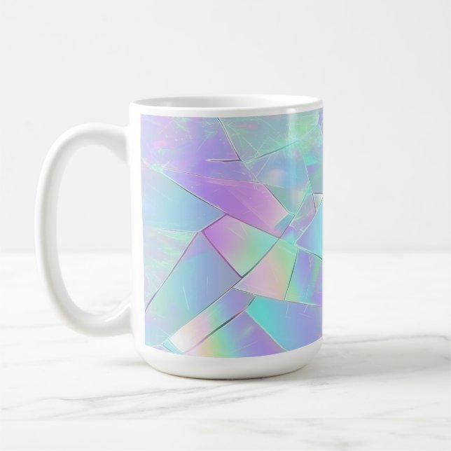 Mug Conception turquoise et violette Iridescente (Gauche)