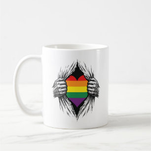 Mug Conception vectorielle de chemise déchirée Vintage