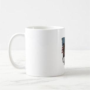 Mug Conception vectorielle de chevaux de course patrio
