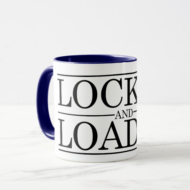 Mug Conception verrouillée et chargée de chasteté (Devant gauche)
