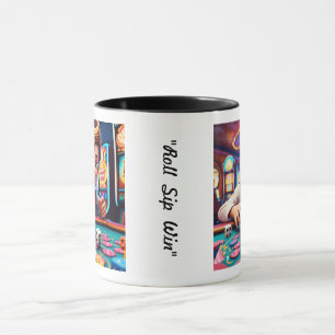 Mug "Conception Vintage de Jeu de dés"