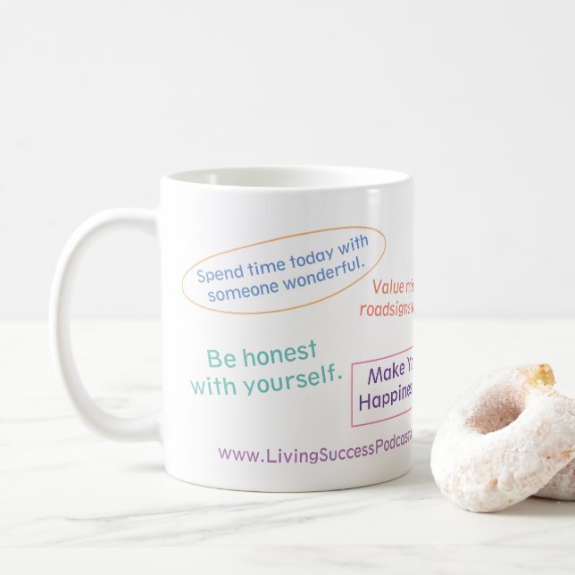 Mug Conception vivante 2019 d'exposition de Podcast de (Avec donut)