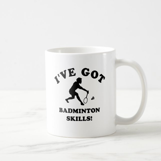 Mug conceptions fraîches de badminton (Droite)