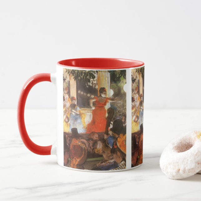 Mug Concert Café aux Ambassadeurs par Edgar Degas (Avec donut)