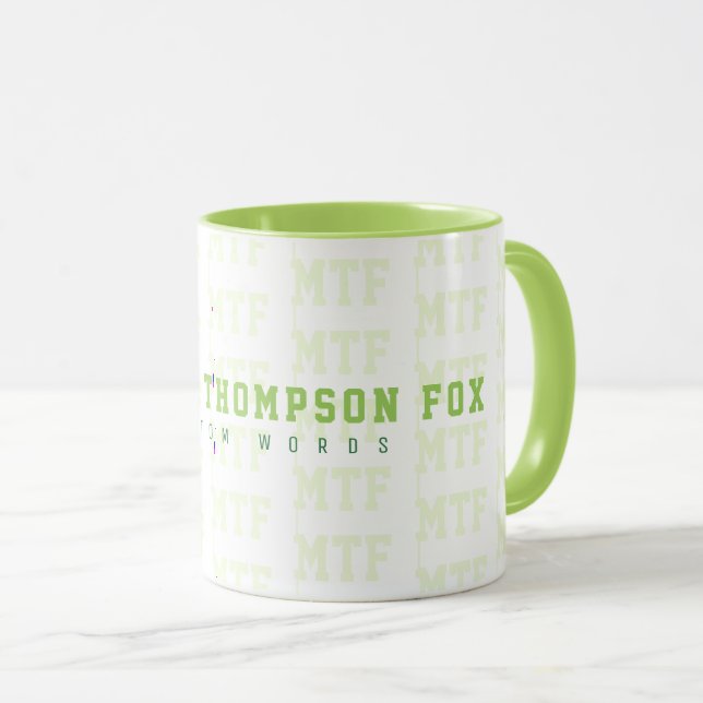 Mug Concevoir un monogramme, nom + initiales, chaux (Devant droit)