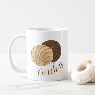 Mug Conchas Pan mexicain Dulce Sweet Bread Panadería