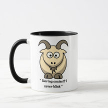 Concours de chèvre Mug-'Staring ? Je ne clignote j