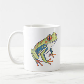 Mug conçu avec une grenouille