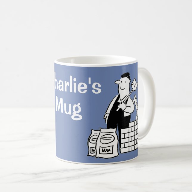 Mug Conçu pour le Builder. Créateurs amusants (Devant droit)