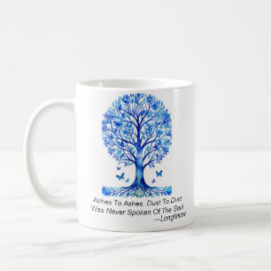 Mug Condoléances Cendres Aux Cendres Bleu Papillon Arb