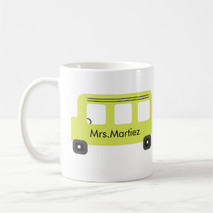 Mug Conducteur de Bus Scolaire Bus Jaune Enseignant