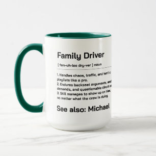 Mug Conducteur de Famille Personnalisé   Conduite Quot