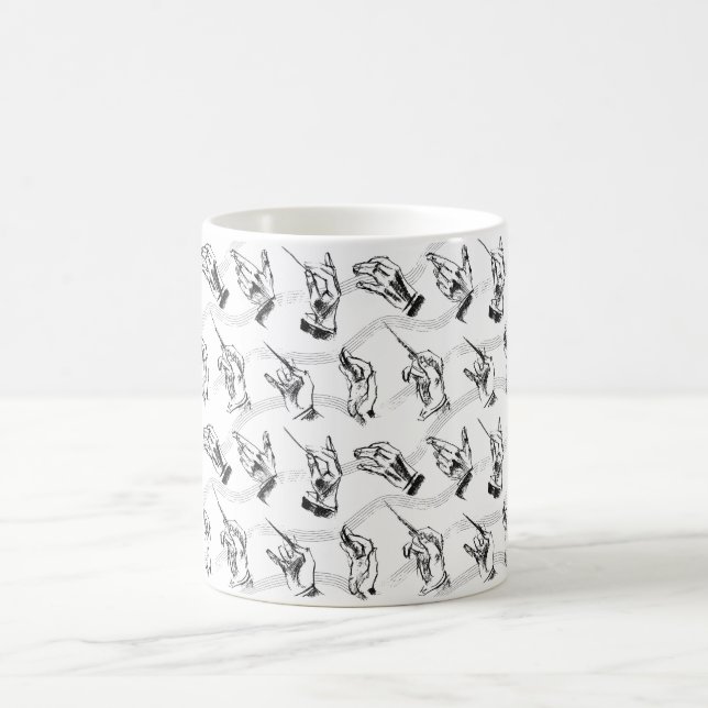 Mug Conducteur (motif en noir et blanc) (Centre)