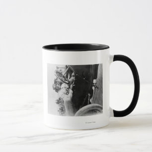 Mug Conducteurs dans un commerçant de tissus pour la