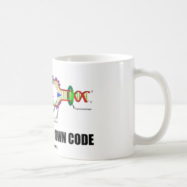 Mug Conduit par mon propre code (reproduction d'ADN) (Droite)