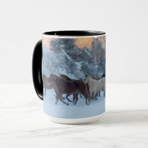 Mug Conduite de chevaux en hiver au Hideout Ranch