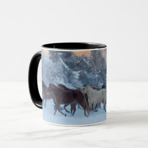 Mug Conduite de chevaux en hiver au Hideout Ranch