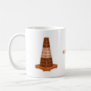 Mug Cône de route Orange Taraffic cône