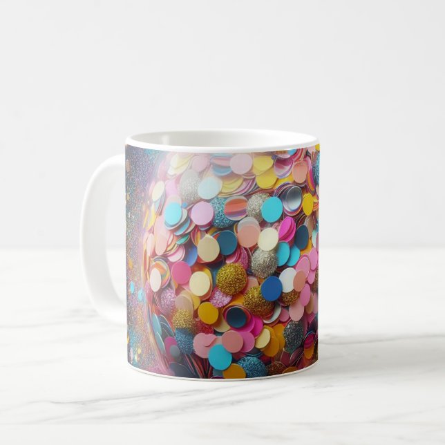 Mug confetti coloré ! (Devant gauche)