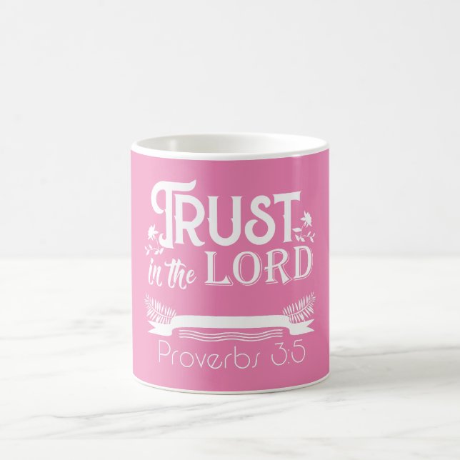 Mug Confiance dans le Seigneur Bible Verse (Centre)
