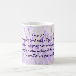 Mug Confiance dans le seigneur Scripture Lavender
