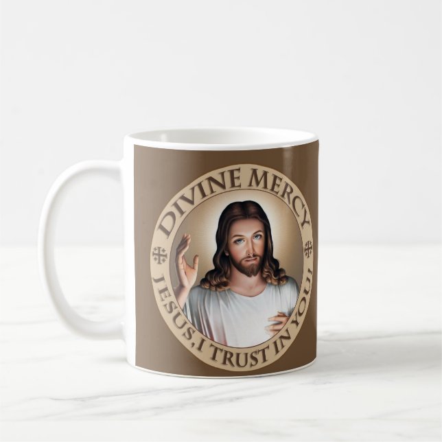 MUG CONFIANCE DIVINE DE JÉSUS I DE PITIÉ DANS VOUS ! (Gauche)