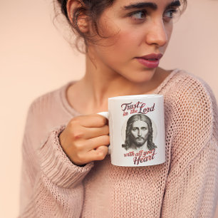 Mug Confiance divine : Message de Jésus
