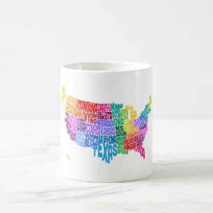 Mug Configuration de texte de typographie des