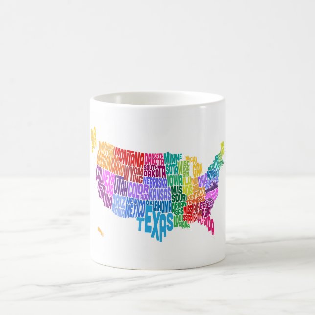 Mug Configuration de texte de typographie des (Centre)