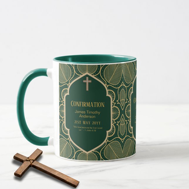 Mug CONFIRMATION Adulte Cadeau Blue Gold Homme ou Femm (Créateur téléchargé)