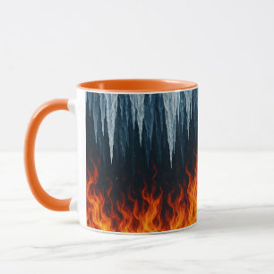 Mug Conflit de feu et de glace - Contraste élémentaire
