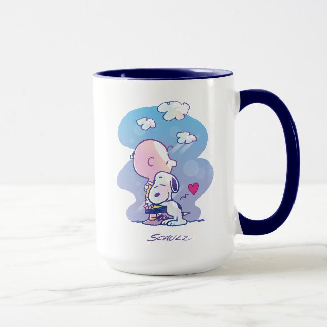 Mug Confort et sécurité | Charlie & Snoopy Hug (Droite)